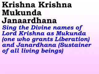 Old 660_New 789 Krishna Krishna Mukunda Janaardhana