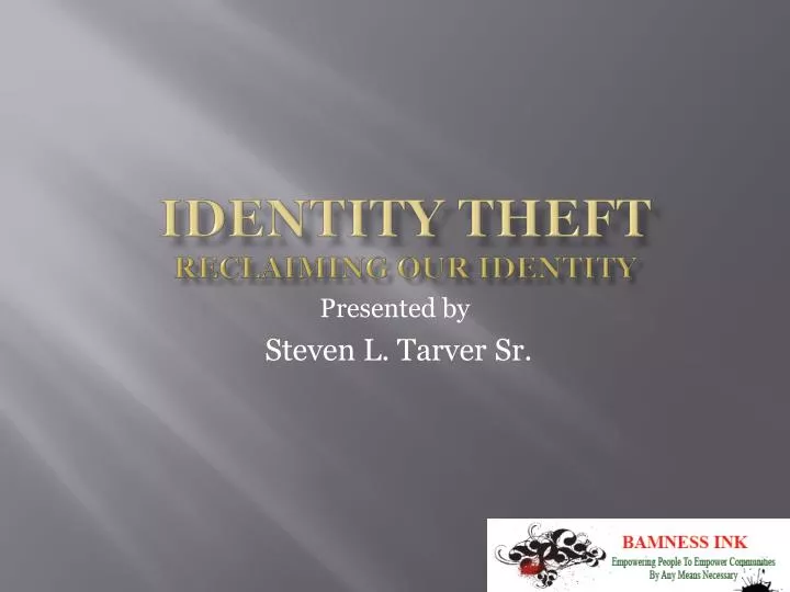 identity theft reclaiming our identity