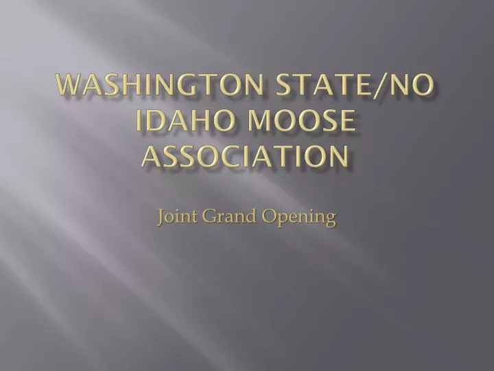 washington state no idaho moose association