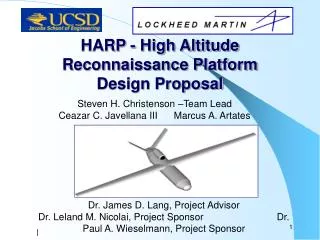 HARP - High Altitude Reconnaissance Platform Design Proposal