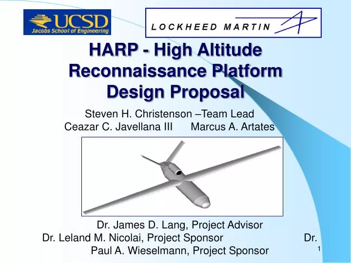 harp high altitude reconnaissance platform design proposal