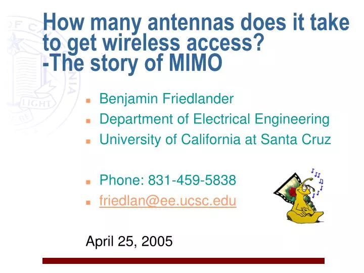 how many antennas does it take to get wireless access the story of mimo
