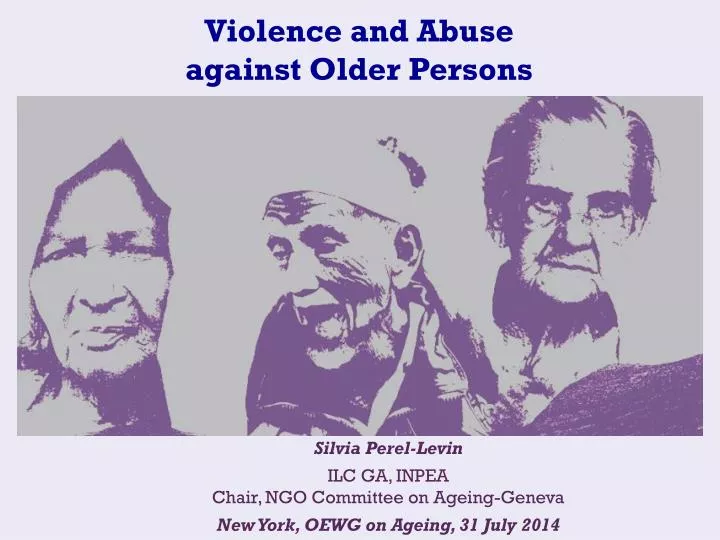violence and abuse against older persons