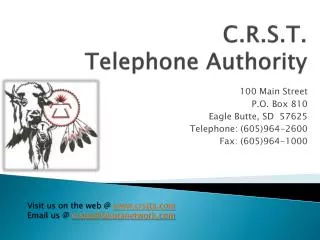 C.R.S.T. Telephone Authority
