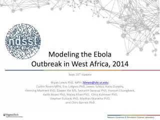 Modeling the Ebola Outbreak in West Africa, 2014