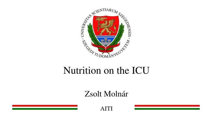 nutrition on the icu zsolt moln r aiti