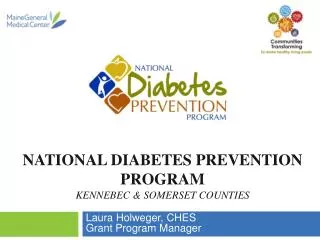 National Diabetes Prevention Program Kennebec &amp; Somerset counties