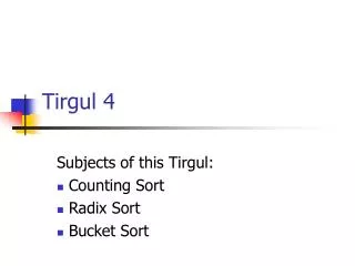 Tirgul 4