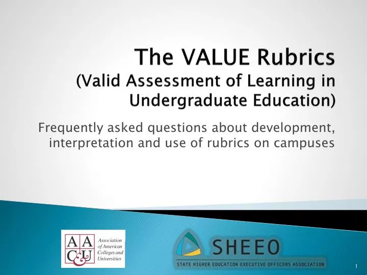 the value rubrics valid assessment of learning in undergraduate education