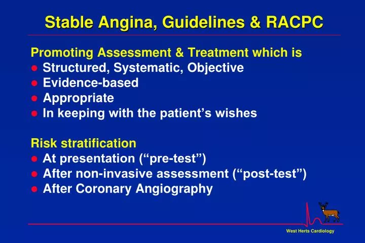 stable angina guidelines racpc