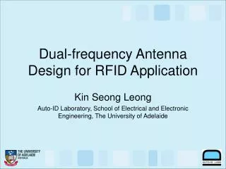 Dual-frequency Antenna Design for RFID Application