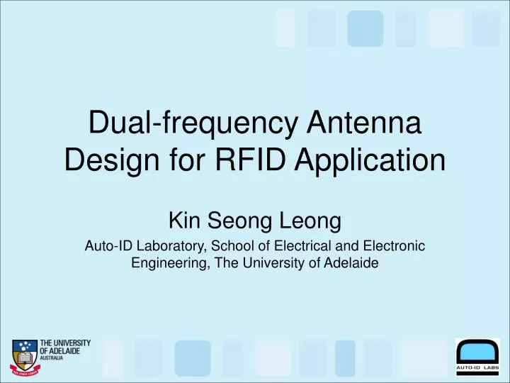 dual frequency antenna design for rfid application