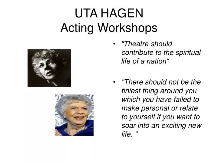 uta hagen acting workshops