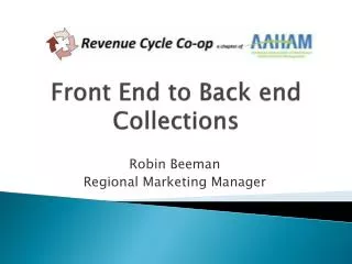 Front End to Back end Collections