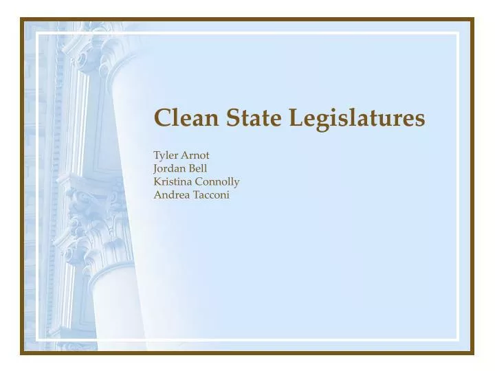 clean state legislatures
