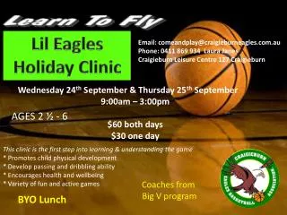 Lil Eagles Holiday Clinic