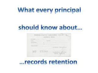 What every principal should know about…