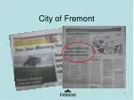 City of Fremont - slide 1