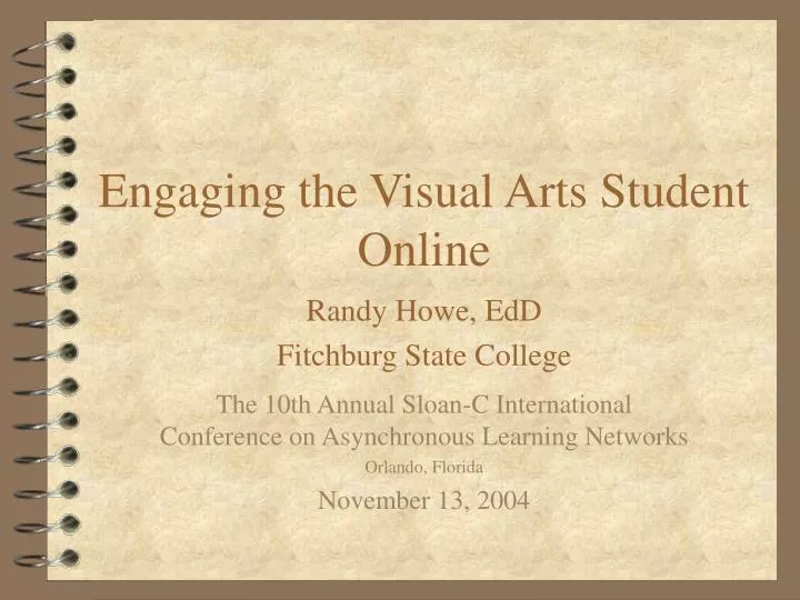 engaging the visual arts student online