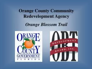 Orange County Community Redevelopment Agency Orange Blossom Trail
