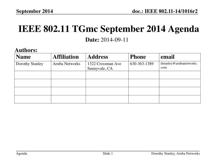 ieee 802 11 tgmc september 2014 agenda