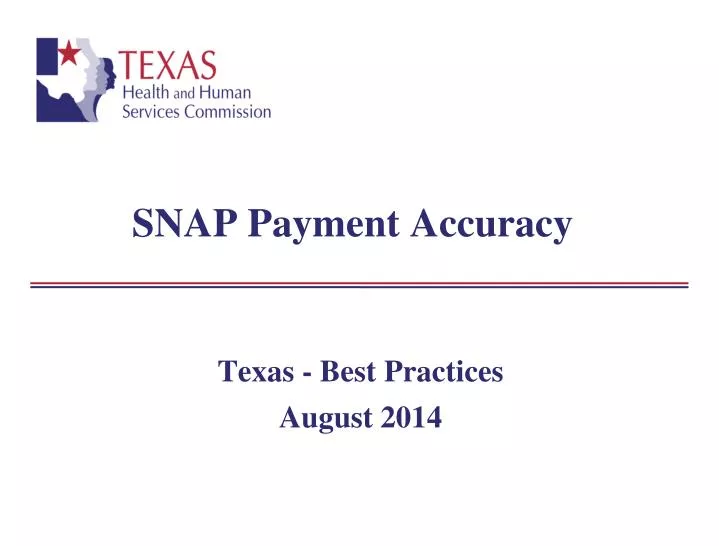 snap payment accuracy