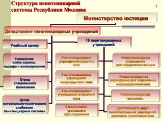 Структура пенитенциарной системы Республики Молдова
