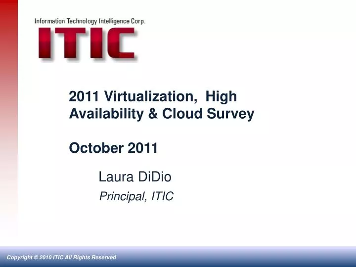 2011 virtualization high availability cloud survey october 2011