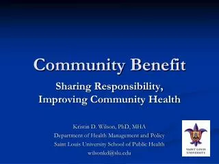 Community Benefit