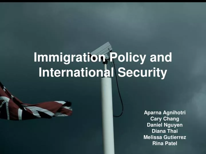 immigration policy and international security