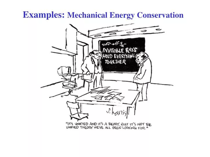 examples mechanical energy conservation