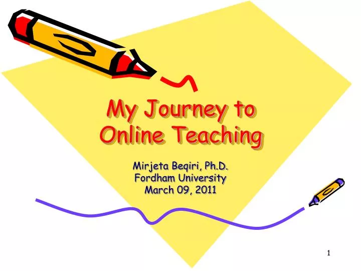 my journey to online teaching