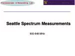 Seattle Spectrum Measurements - slide 1