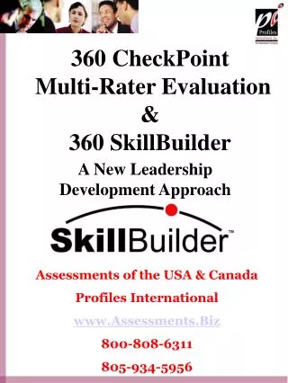 360 CheckPoint Multi-Rater Evaluation &amp; 360 SkillBuilder