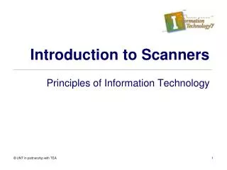 Introduction to Scanners