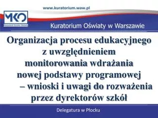 Delegatura w Płocku