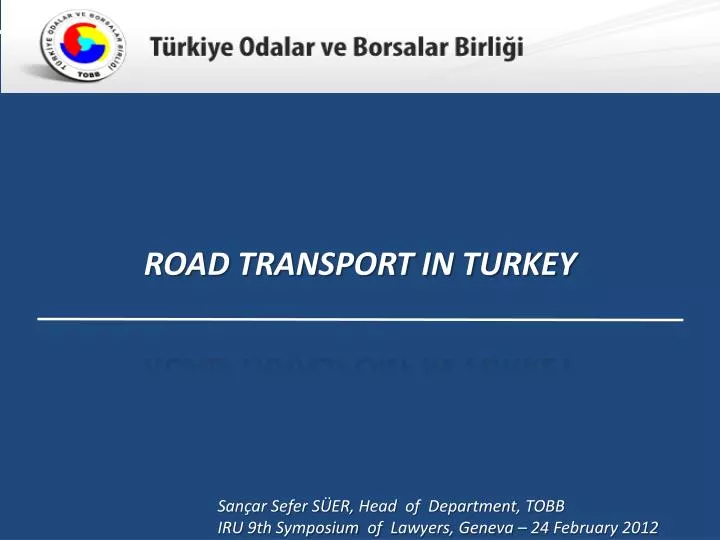 road transport in turkey
