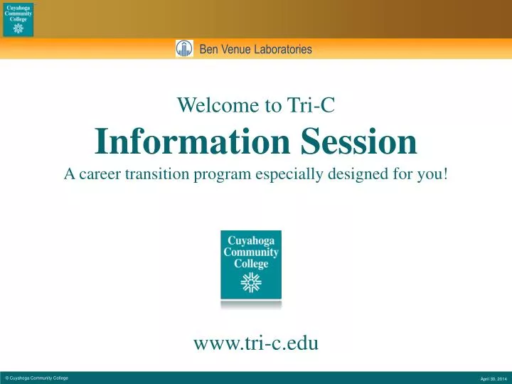 welcome to tri c information session a career transition program especially designed for you