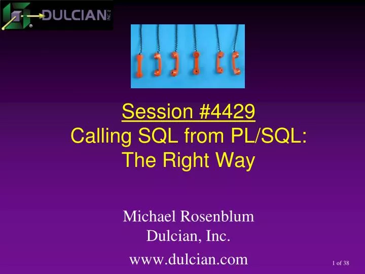 session 4429 calling sql from pl sql the right way