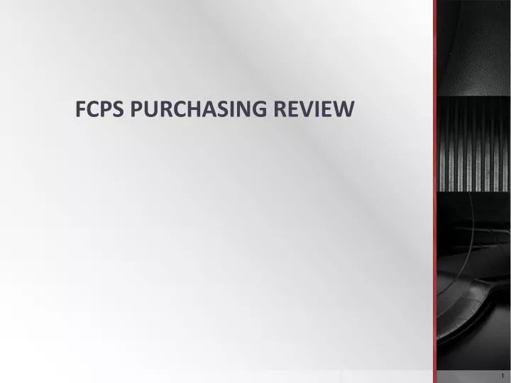 fcps purchasing review