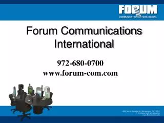 Forum Communications International