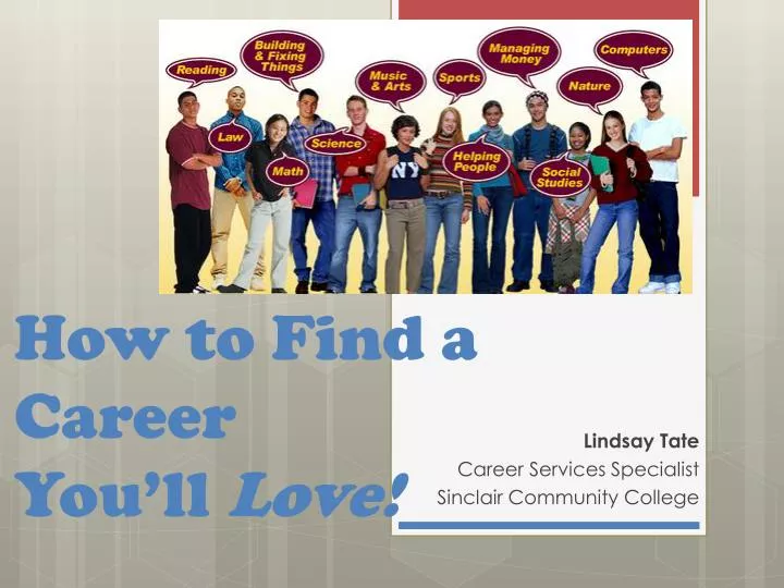 how to find a career you ll love