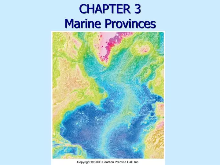 chapter 3 marine provinces