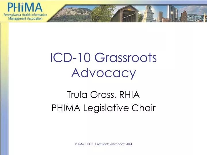 icd 10 grassroots advocacy