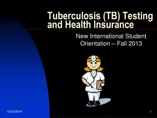 Tuberculosis (TB) Testing and Health Insurance