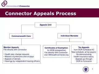 Connector Appeals Process