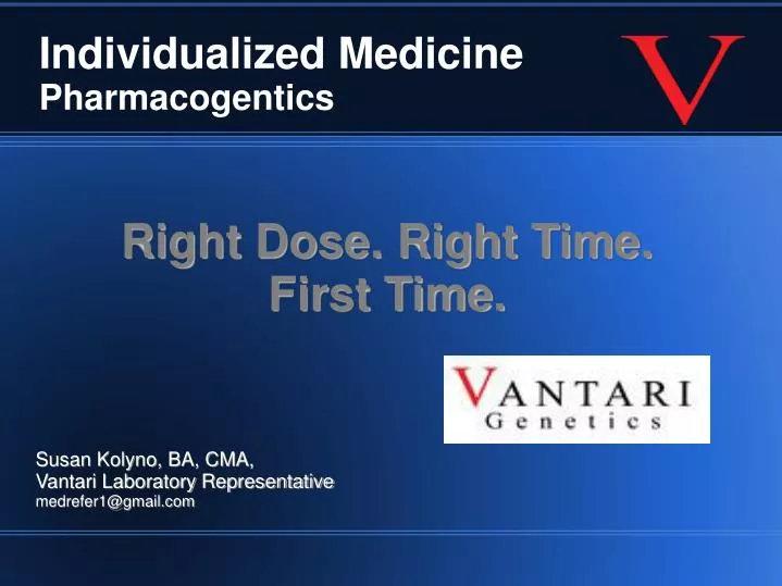 individualized medicine pharmacogentics