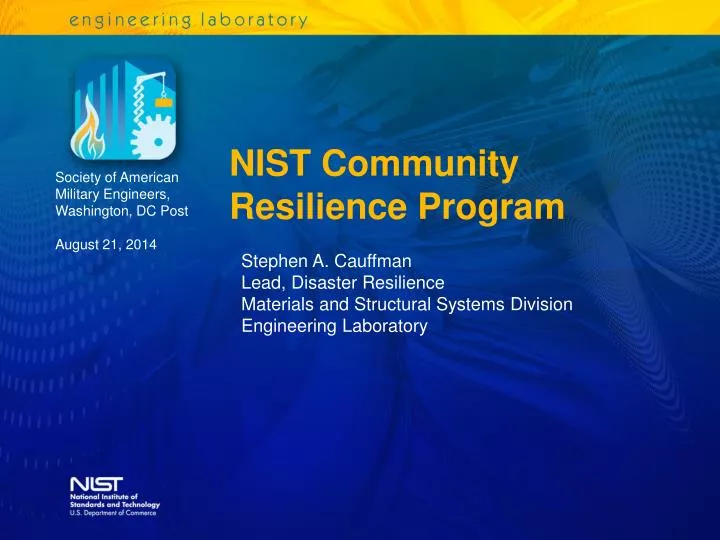 nist community resilience program