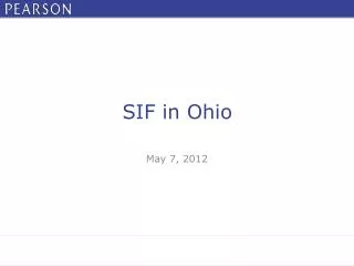 SIF in Ohio