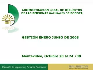 ADMINISTRACION LOCAL DE IMPUESTOS DE LAS PERSONAS NATURALES DE BOGOTA